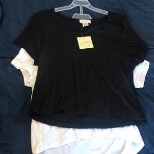 Black and white crop top